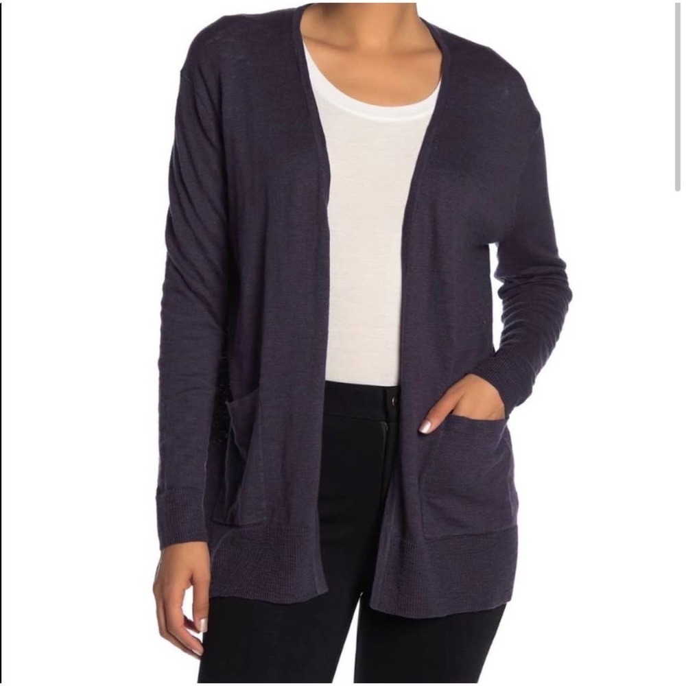 Madewell Open Front Pocketed Slub Cardigan Size XS